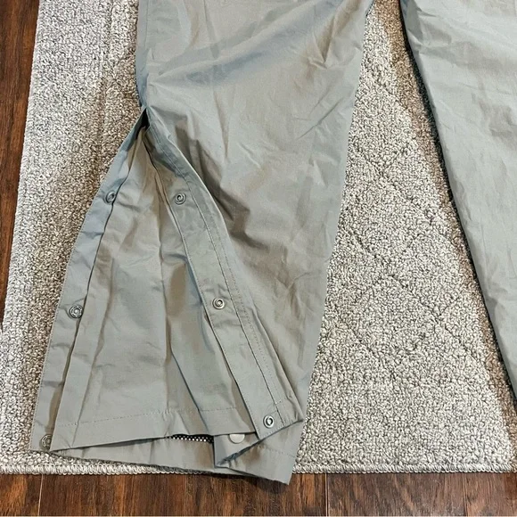 Stearns Rain Pants Mens Large Gray Dry Wear Solid Cargo Pockets Lined Drawstring - Picture 10 of 11